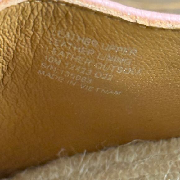 TORY BURCH Women's Britten Espadrille Smooth Leather Pink Moon Size 10 - Picture 6 of 8